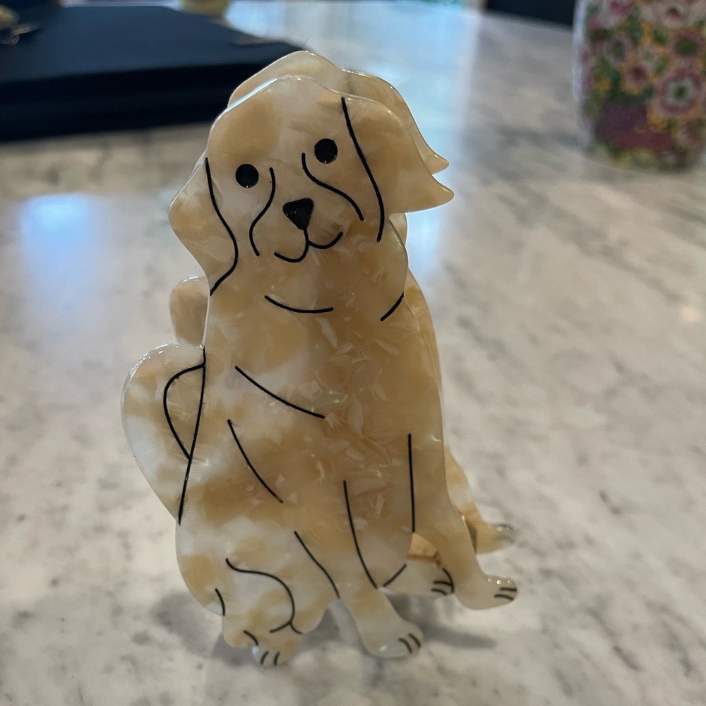 Adorable Cream Dog Hair Claw